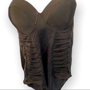 Adore me plus size one piece black bathing suit new with tags 42C